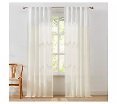 Lush Decor Brigitte Eyelet Scalloped Edge Window Curtains Pair