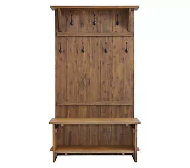 Alaterre Furniture Bethel Hall Tree 70" Entryway Bench