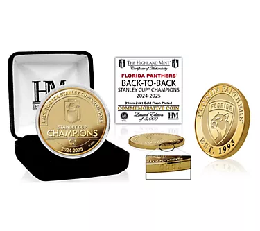 Highland Mint Florida Panthers 2025 Stanley Cup Champs Coin