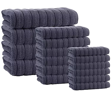 Vague Turkish Cotton 16-Piece Towel Set