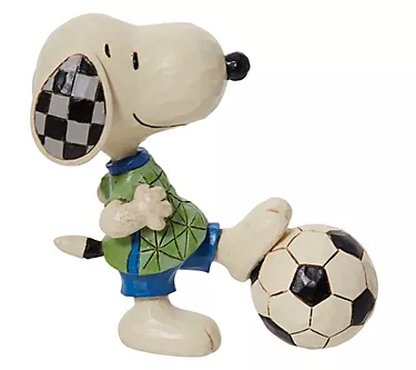 Peanuts by Jim Shore Mini Snoopy Soccer Figurine