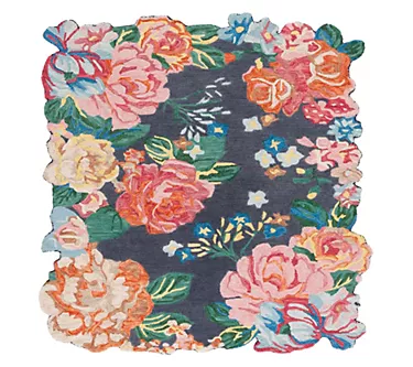 Safavieh Rosecl iff Hand Tufted Wool 6' x 6' S quare Rug