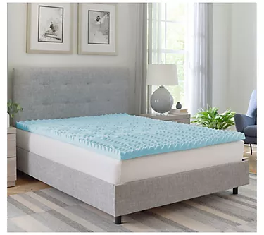 Bodipedic 2" Zoned Convoluted Foam Mattress Topper, Twin