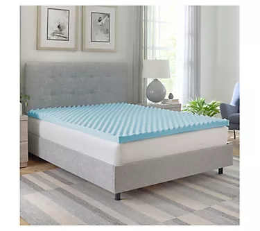 Bodipedic 2.5" Convoluted Memory Foam MattressTopper, King 1 378321-bodipedic-2-5-convoluted-memory-foam-mattresstopper-king-1.webp
