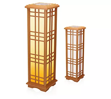 Techko 33.4"H Solar Zen Lantern - Zero Series