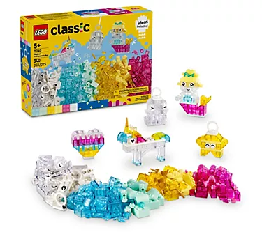 LEGO Classic Magical Colorful Building Bricks-Transparent Box