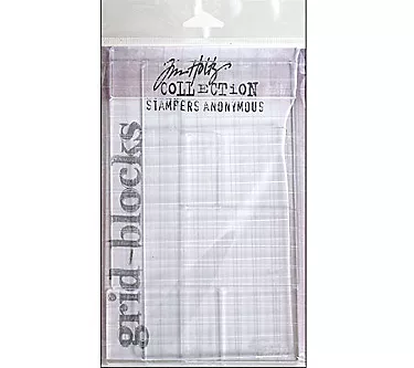 Tim Holtz Acrylic Grid Block Set - 9 Pieces
