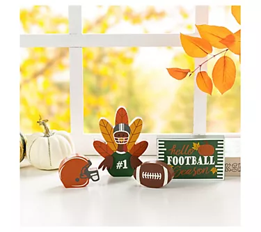 Glitzhome Thanksgiving Wooden Turkey Table Decor Set of 4 1 378657-glitzhome-thanksgiving-wooden-turkey-table-decor-set-of-4-1.webp