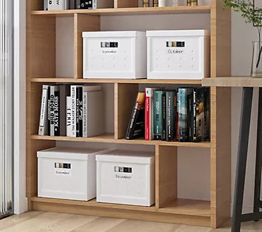 Techni Mobili 2-Set Collapsible/Stackable Boxeswith Lids
