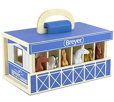 Breyer Farms Wooden Stable & Horse Play Set