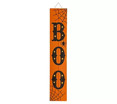Glitzhome Boo-Tacular LED Lighted Wooden Porch ign