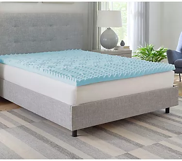 Bodipedic 2" Zoned Convoluted Foam Mattress Topper, Full