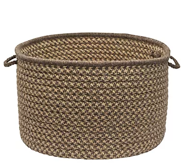 Colonial Mills Wool Houndstooth Basket - 24" x24" x 14"