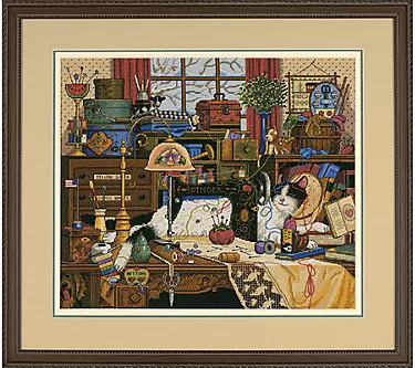 Gold Collection Maggie the Messmaker Counted Cross-stitch Kit 1 379236-gold-collection-maggie-the-messmaker-counted-cross-stitch-kit-1.webp