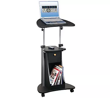Techni Mobili Mobile Adjustable Laptop Pedestalon Wheels