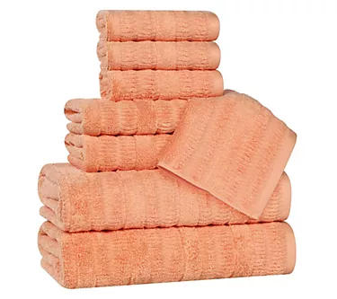 Superior Mika Cotton Blend Solid 8-Piece TowelSet