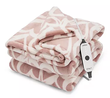 Sunbeam Electric Throw Nordic Velvet Sherpa Heated Blanket