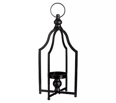 Glitzhome Modern Farmhouse Open Scroll LanternSmall