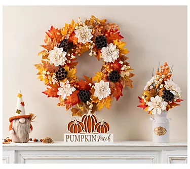 Glitzhome 24"D Fall Harvest Lotus, Lotus Pod and Berry Wreath 1 379580-glitzhome-24-d-fall-harvest-lotus-lotus-pod-and-berry-wreath-1.webp