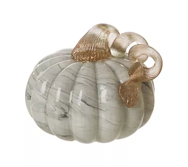 Glitzhome Marble Small Short Glass Indoor Decorative Pumpkin 1 379592-glitzhome-marble-small-short-glass-indoor-decorative-pumpkin-1.webp