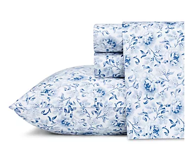 Laura Ashley Lo relei Cotton 4- Piece Sheet Set - Queen 1 379594-laura-ashley-lo-relei-cotton-4-piece-sheet-set-queen-1.webp