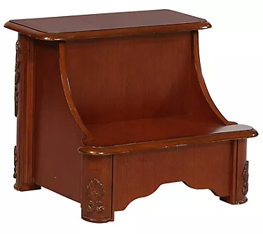 Powell Mahogany Finish Bed Step