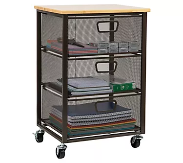 Mind Reader Cart with Drawers Office Organizer