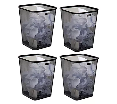 Mind Reader 4pk Mesh Trash Can & Waste Paper Basket
