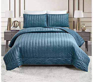 Dee Ocleppo Velvet Cable 3-Piece King Quilt Set 1 379927-dee-ocleppo-velvet-cable-3-piece-king-quilt-set-1.webp