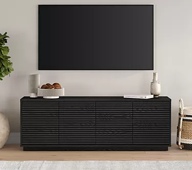 Hudson&Canal Tullis Rectangular TV Stand for TV's up to 78"