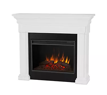 Real Flame Emerson Rustic White Indoor ElectricFireplace