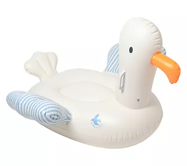 Sunnylife Kids Ride-On Float - Sid The SeagullBlue Stripe