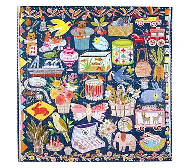 eeBoo Piece & Love The Cat & The Yarn 1000pc Jigsaw Puzzle