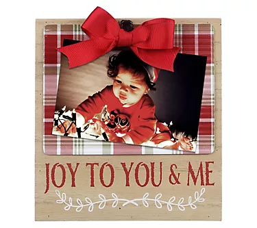 Young's S/3 Wood Tabletop Christmas Photo Clip