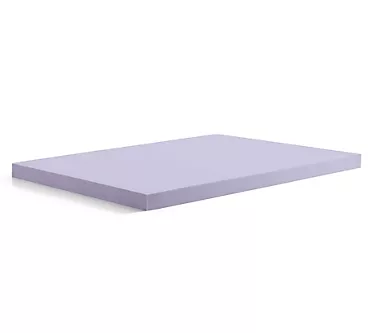 Lucid 4" Lavender and Gel Memory Foam Mattress Topper - King