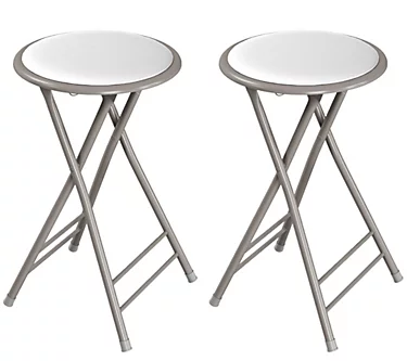 Trademark Home 2 Counter Height 24" Backless Bar Stools