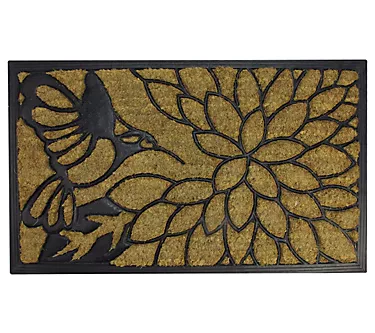 Northlight Hummingbird Floral Doormat 29" x 17"