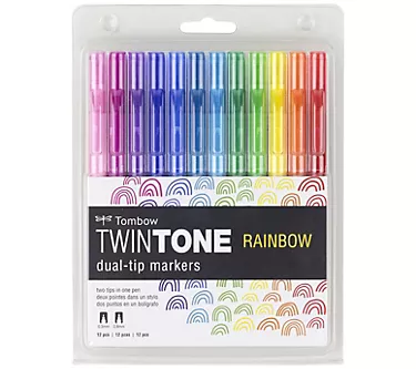 Twintone Marker Set 12/Pkg-Rainbow 1 381615-twintone-marker-set-12-pkg-rainbow-1.webp