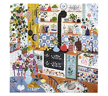 eeBoo Piece & Love Morning Kitchen - 1000 pc Puzzle