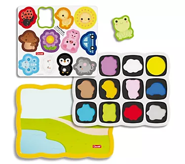 Quercetti Smart Puzzle First Colors 13pc Double-Sided Magnetic