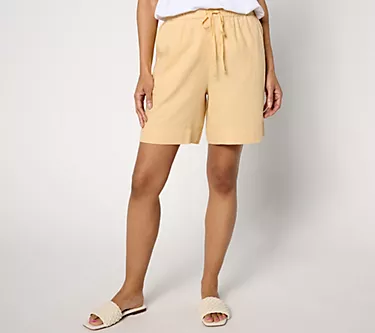 BEAUTIFUL by Lawrence Zarian Petite Linen Blend Short