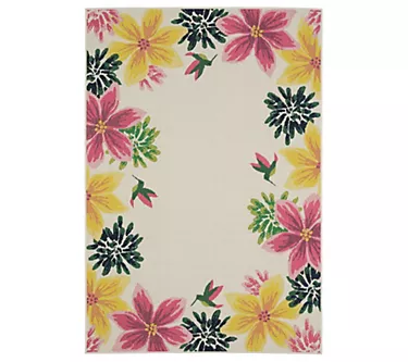 Ultiamte Innovations Hummingbird Garden 7'10"x 10'10" Rug