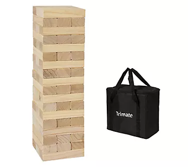 Trimate: Tumbling Tower Large 21.25", Smooth Natural Wood