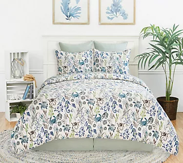 Crescent Bay 2-Piece Cotton Twin Quilt Set by Valerie
