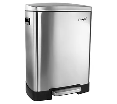 Elama 40-Liter 2-Compartment Large 10.6-Gallontep Trash Bin