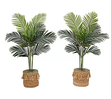 Nearly Natural S/(2) 4' Artificial Paradise Palm Tree DIY KIT