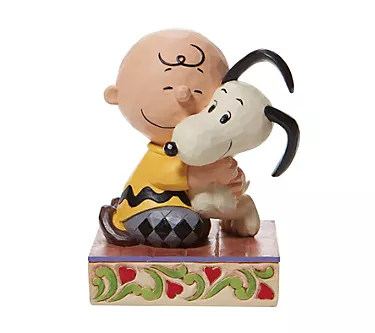 Enesco  Peanuts by Jim Shore Charlie Brown Snoopy Hugging