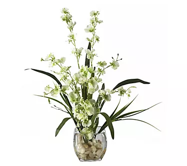 Nearly Natural Dancing Lady Orchid Silk FlowerArrangement