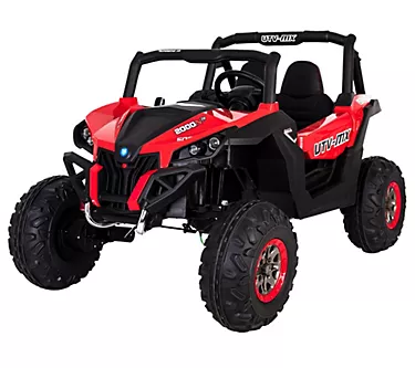 Blazin' Wheels Red Wild Cross UTV 12V Two Seater w/ EVA Wheels