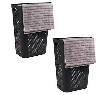 Basket Collection, Slim Laundry Hamper, 60 Lite r (15kg/33lbs)